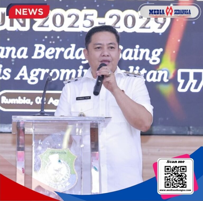 Ahmad Yani, Wakil Bupati Bombana saat membuka kegiatan Rencana Pembangunan Jangka Menengah Daerah (RPJMD) Tahun 2025–2029 pada Sabtu (2/8/25) bertempat di Aula Tanduale Kantor Bupati Bombana.